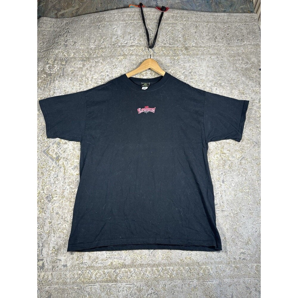 Vintage Y2K Silver Strand Brand Dragon Graphic T-Shirt XL Black Streetwear